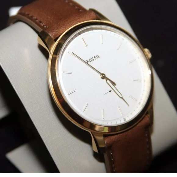 Fossils Mens Watch Minimalist Leather 